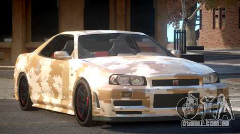 Nissan Skyline R34 GS PJ3 para GTA 4