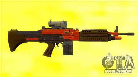 GTA V Combat MG Orange Scope Small Mag para GTA San Andreas
