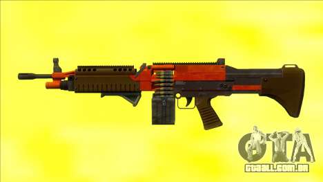 GTA V Combat MG Orange Grip Small Mag para GTA San Andreas