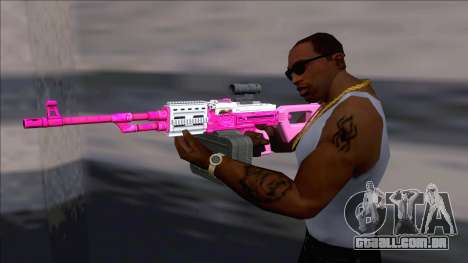 GTA V Shrewsbury MG Pink Scope (Extended clip) para GTA San Andreas