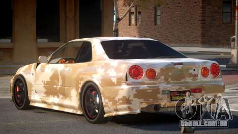 Nissan Skyline R34 GS PJ3 para GTA 4