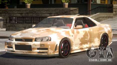 Nissan Skyline R34 GS PJ3 para GTA 4