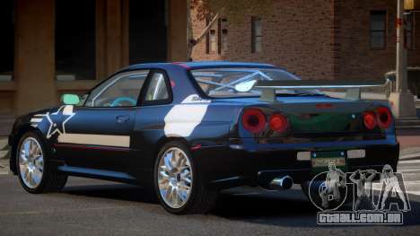 2003 Nissan Skyline R34 GT-R PJ1 para GTA 4