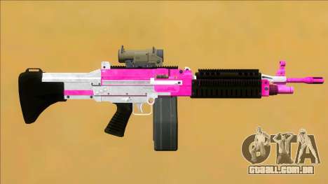 GTA V Combat MG Pink Scope Big Mag para GTA San Andreas