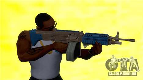 GTA V Combat MG LSPD Grip Big Mag para GTA San Andreas