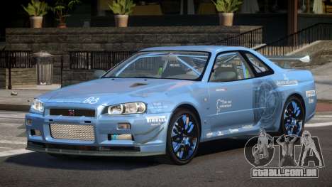 2003 Nissan Skyline R34 GT-R PJ4 para GTA 4