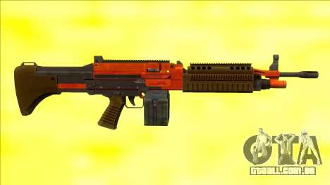 GTA V Combat MG Orange Small Mag para GTA San Andreas