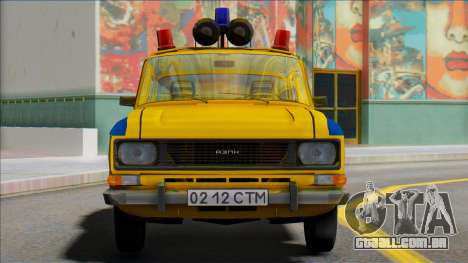 ASLK Moscou 2140 Polícia Soviética 1982 para GTA San Andreas