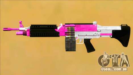GTA V Combat MG Pink Small Mag para GTA San Andreas