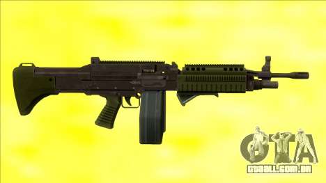 GTA V Combat MG Green Grip Big Mag para GTA San Andreas