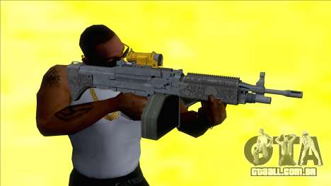 Combat MG Etched Metal All Attachments Big Mag para GTA San Andreas
