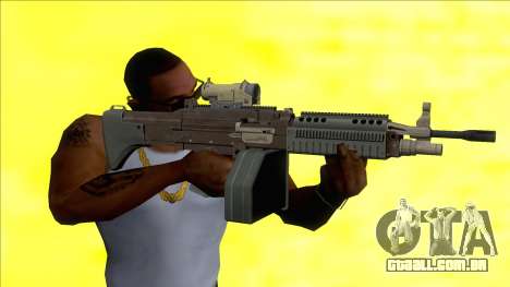 GTA V Combat MG Black Scope Big Mag para GTA San Andreas