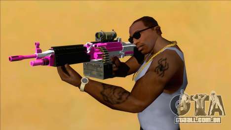 GTA V Combat MG Pink Scope Small Mag para GTA San Andreas