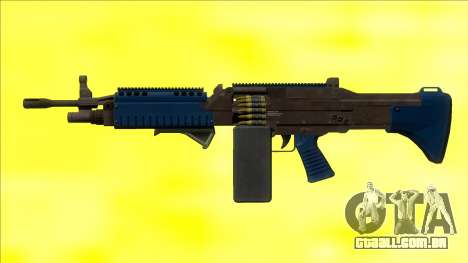 GTA V Combat MG LSPD Grip Big Mag para GTA San Andreas