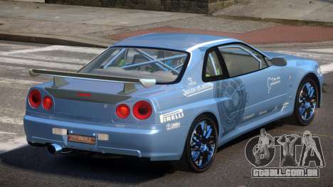 2003 Nissan Skyline R34 GT-R PJ4 para GTA 4