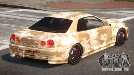 Nissan Skyline R34 GS PJ3 para GTA 4