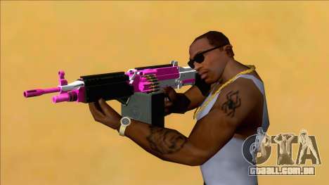 GTA V Combat MG Pink Grip Big Mag para GTA San Andreas