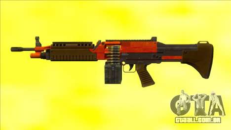GTA V Combat MG Orange Small Mag para GTA San Andreas