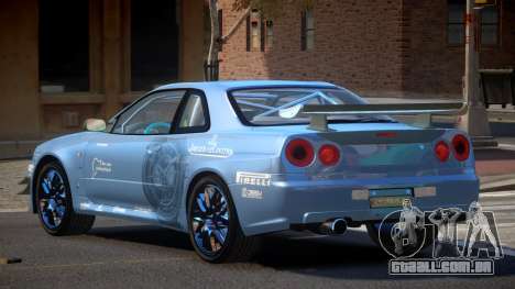 2003 Nissan Skyline R34 GT-R PJ4 para GTA 4