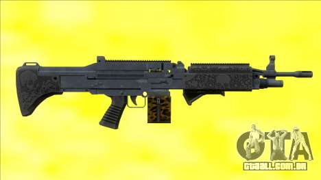 Combat MG Etched Metal Grip Small Mag para GTA San Andreas