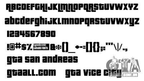 Pricedown - Fonte do logotipo GTA para GTA San Andreas