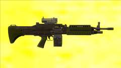 GTA V Combat MG Green Scope Small Mag para GTA San Andreas