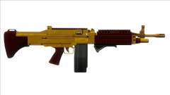 GTA V Combat MG Gold Grip Big Mag para GTA San Andreas