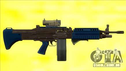 GTA V Combat MG LSPD All Attachments Big Mag para GTA San Andreas