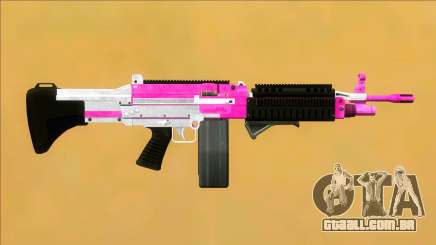 GTA V Combat MG Pink Grip Big Mag para GTA San Andreas