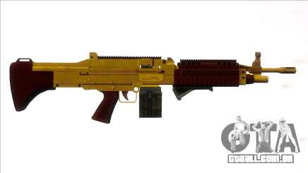 GTA V Combat MG Gold Grip Small Mag para GTA San Andreas