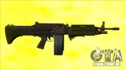 GTA V Combat MG Green Grip Big Mag para GTA San Andreas