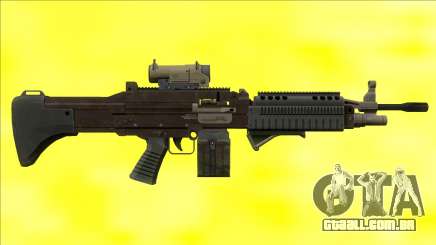 GTA V Combat MG black All Attachments Small Mag para GTA San Andreas