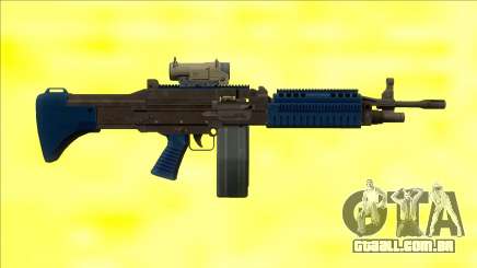 GTA V Combat MG LSPD Scope Big Mag para GTA San Andreas