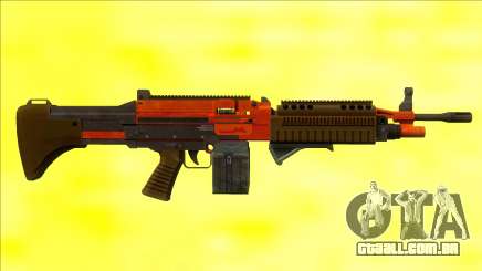 GTA V Combat MG Orange Grip Small Mag para GTA San Andreas