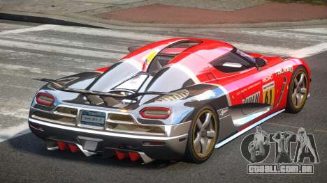 Koenigsegg Agera R Racing L10 para GTA 4