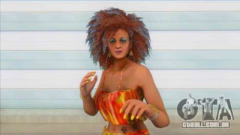 GTA Online Female Big Afro Dress V1 para GTA San Andreas