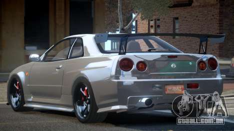 Nissan Skyline R34 BS Drift para GTA 4