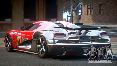 Koenigsegg Agera R Racing L10 para GTA 4