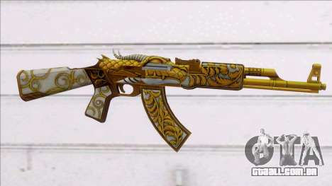 AK47 GOLD DRAGON para GTA San Andreas