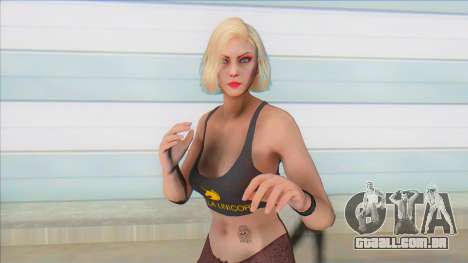 GTA Online Skin Ramdon Female Rubia Stripper para GTA San Andreas