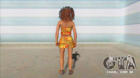 GTA Online Female Big Afro Dress V1 para GTA San Andreas