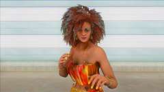 GTA Online Female Big Afro Dress V2 para GTA San Andreas