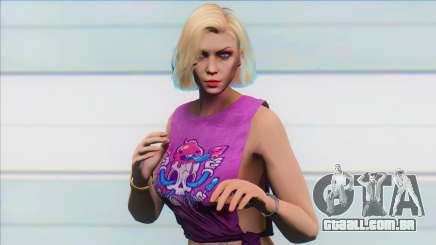 GTA Online Skin Ramdon Female Rubia 8 para GTA San Andreas