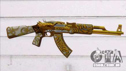 AK47 GOLD DRAGON para GTA San Andreas