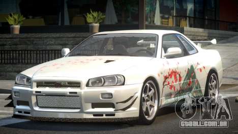 Nissan Skyline PSI R34 L1 para GTA 4