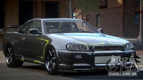 Nissan Skyline PSI R34 L9 para GTA 4