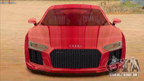 Audi R8 2017 Stock para GTA San Andreas