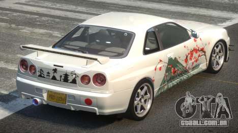 Nissan Skyline PSI R34 L1 para GTA 4