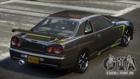 Nissan Skyline PSI R34 L9 para GTA 4