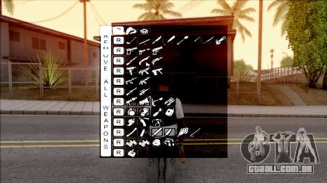 Super Fast Weapon Selector para GTA San Andreas